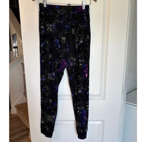 Galaxy Design Joggers Relaxed-fit with Pockets Black Cosmic Collection - Picture 4 of 6